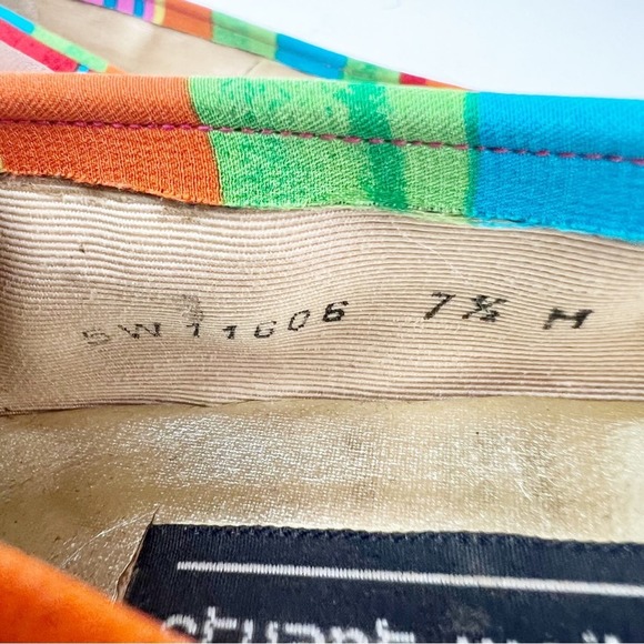 SZ 7.5 Stuart Weitzman Rainbow Bow Flats - Picture 6 of 7